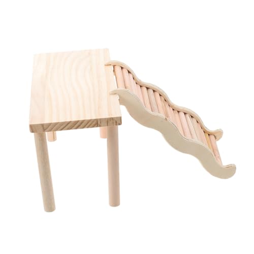 VERDANVERSE Plattform Für Hamster Hamster-aktivitätsspielzeug Rattenspielzeug Für Hausratten Ratte Steht Tierleiter Käfigrampe Aus Holz Hamstertreppe Hamsterspielzeug Zum Klettern Hölzern von VERDANVERSE