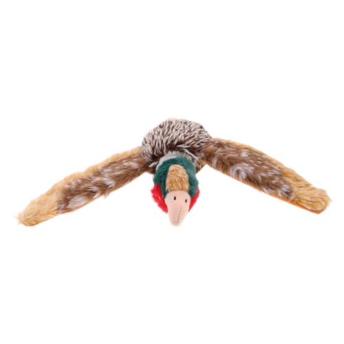 VERDANVERSE Plüsch Wildhuhn Hundespielzeug mit Quietsche für Kleine und Mittelgroße Hunde Realistisch Geformtes Interaktives Kuscheltier zur Beschäftigung und Training Fördert Bewegung und von VERDANVERSE