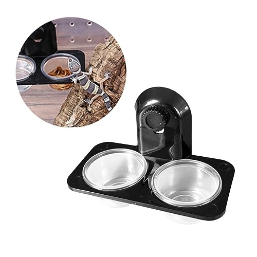 VERDANVERSE Reptilien Futter und Wasserschale aus Doppelt Geteilt mit Schraubenmuster Langlebig Leicht zu Reinigen Transparent Geeignet für Eidechsen Schildkröten und Kleine Haustiere im VERDANVERSE Reptilien Futter und Wasserschale aus Doppelt Geteilt mit Schraubenmuster Langlebig Leicht zu Reinigen Transparent Geeignet für Eidechsen Schildkröten und Kleine Haustiere im von VERDANVERSE