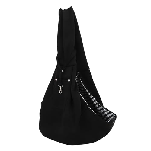 VERDANVERSE Rucksack für Haustiere Reiseanbieter Tragetasche für welpen Trageschlaufe für Hunde TEILSTÜCKEN Transportboxen für Haustiere Welpenhalter Hundeträger Polyester Schwarz von VERDANVERSE