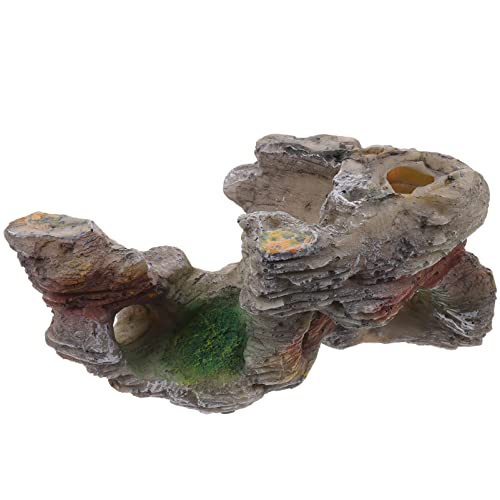 VERDANVERSE Schildkröten-terrasse Unterlage Hitze Reptilien Schildkröte Zubehör Kleine Plattform Zum Sonnenbaden Für Schildkröten Schlangenhaut Plattform Für Panzerschildkröten Harz von VERDANVERSE