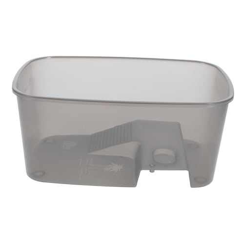 VERDANVERSE Schildkrötenbecken Mit Balkon Großes Schildkrötenbecken Schildkröten-Aquarium Schildkrötenpanzer Schildkröten Lebensraum Sonnenbereich Für Schildkrötenbecken Abs Dark Grey von VERDANVERSE