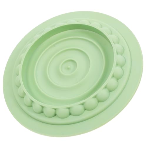 VERDANVERSE Slow-Food-Matte für Katzen katzenfutter schüssel Katzenfutter Schale Haustier Lebensmittelschale für Katzen Katzennapf Welpenbedarf Langsamer Fressnapf für Hunde Abs Light Green von VERDANVERSE