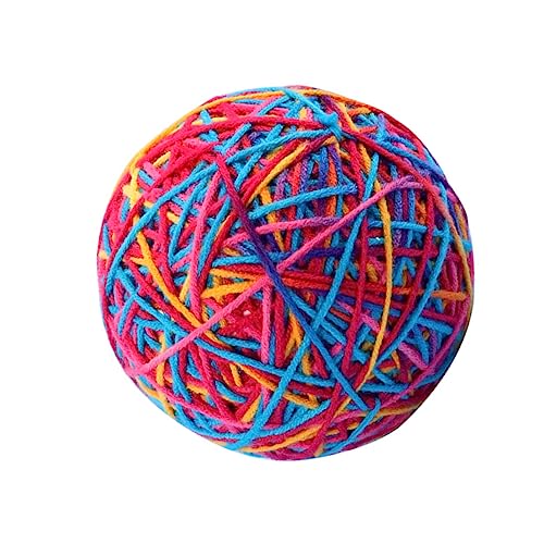 VERDANVERSE Sound Ball necken Katzenball selbst Ballspielzeug für Katzen Katze quietscht klein drinnen Interaktive Spielzeugballkatze Interaktives Katzenspielzeug für Wohnungskatzen Plüsch von VERDANVERSE