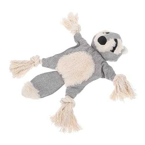 VERDANVERSE Sound- für Haustiere Hundeplüschspielzeug für große, Aggressive Kauer Quietschendes Haustierspielzeug Animal Toys Tier Kuscheltiere Animal Sounds Toy Cord Grey von VERDANVERSE