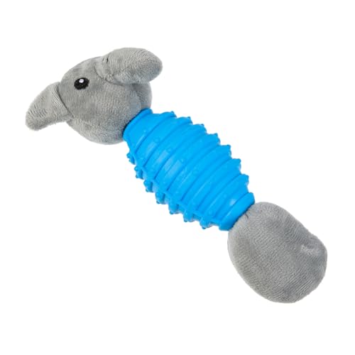 VERDANVERSE Soundpapierspielzeug Haustier Quietschen kräuseln zäh Kauer interaktives Welpenspielzeug welpen zahnspielzeug Stoffspielzeug für Hunde Kauen für Hunde Plüsch Blue von VERDANVERSE