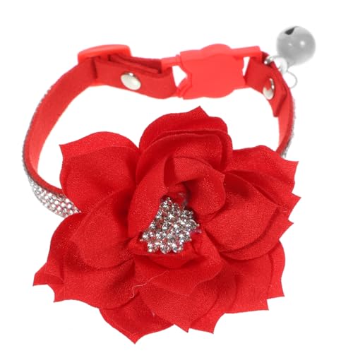 VERDANVERSE Titel Glänzendes Strass- Für Und Kleine Hunde Verstellbares Hautfreundliches Und Widerstandsfähiges Mit Glocke Für Festlichkeiten Und Fotoshootings von VERDANVERSE
