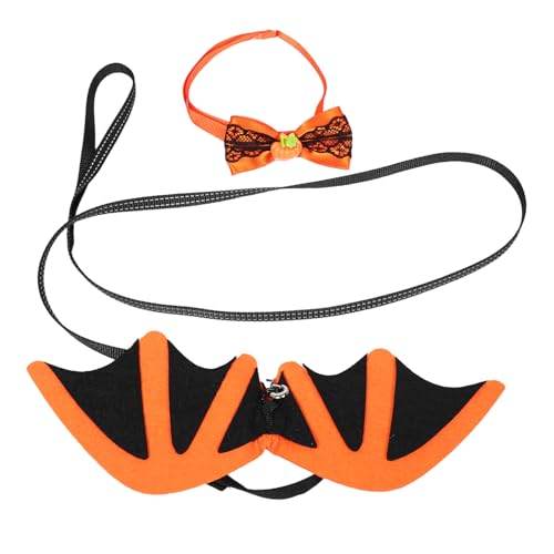 VERDANVERSE Teiliges Haustierkostüm mit Fledermausflügeln Schleife und Leine Leichtes Zubehör für Kleine Hunde und Katzen Bequemes Halloween-Party-Outfit mit Einzigartigem Flügel-Design VERDANVERSE Teiliges Haustierkostüm mit Fledermausflügeln Schleife und Leine Leichtes Zubehör für Kleine Hunde und Katzen Bequemes Halloween-Party-Outfit mit Einzigartigem Flügel-Design von VERDANVERSE