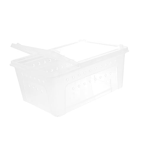 VERDANVERSE Transparente Reptilien Zuchtbox mit Doppel Tür Kunststoff Fütterungsbox für Spinnen Eidechsen und Haustiere VERDANVERSE Transparente Reptilien Zuchtbox mit Doppel Tür Kunststoff Fütterungsbox für Spinnen Eidechsen und Haustiere von VERDANVERSE