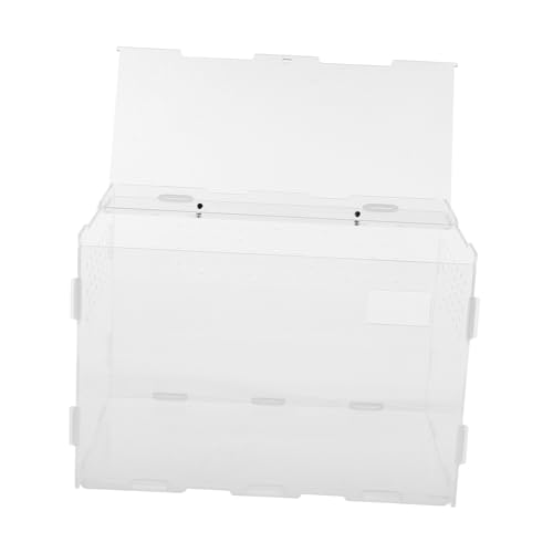 VERDANVERSE Transparente Reptilienbox mit Belüftung und Sicherheitsverschluss Langlebiges Kletter Terrarium für Spinnen Echsen und Kleine Kriechtiere Robustes Futter Zuchtbehältnis VERDANVERSE Transparente Reptilienbox mit Belüftung und Sicherheitsverschluss Langlebiges Kletter Terrarium für Spinnen Echsen und Kleine Kriechtiere Robustes Futter Zuchtbehältnis von VERDANVERSE
