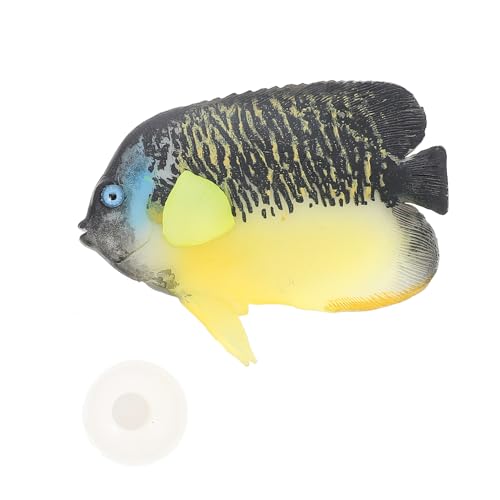 VERDANVERSE Tropische Aquarium deko Lebensechter Angelfisch aus Umweltfreundlichem Kunststoff Langlebige Künstliche Fischdekoration für Süßwasser fischbecken Natürlicher Look und Einfach zu von VERDANVERSE