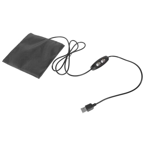 VERDANVERSE USB Heizmatte für Kleine Haustiere Verstellbares Heizkissen für Hamster Eidechsen Reptilien Winter Wärmematte mit Temperaturregelung Tragbar von VERDANVERSE