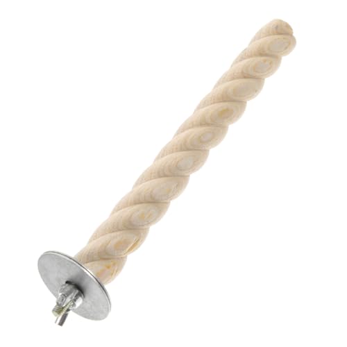 VERDANVERSE Vogel Kauspielzeug Holz Sitzstange Papageienspielzeug für Mittlere Vögel Ergonomischer Kratz und Grindstab Langlebiger Vogelbarsch für Käfig und Voliere Pfotenpflege Zubehör von VERDANVERSE