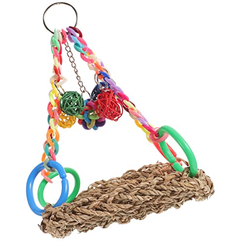 VERDANVERSE Vogelschaukel Für Papageien Bissfeste Spielstange Kletterspielzeug Für Vögel Hängestange Aus Robustem Material Papageienspielzeug Für Käfig von VERDANVERSE