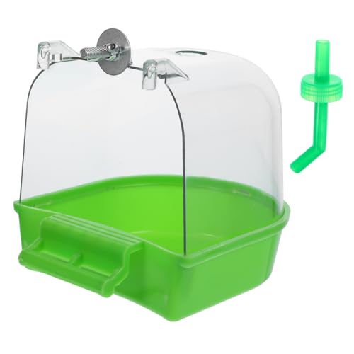 VERDANVERSE Vogelbadewanne für Kleine Vögel Multifunktionale Duschbox für Wellensittiche und Papageien Sicher und Praktisch aus Langlebigem mit Glatten Kanten für Einsatz im Käfig VERDANVERSE Vogelbadewanne für Kleine Vögel Multifunktionale Duschbox für Wellensittiche und Papageien Sicher und Praktisch aus Langlebigem mit Glatten Kanten für Einsatz im Käfig von VERDANVERSE