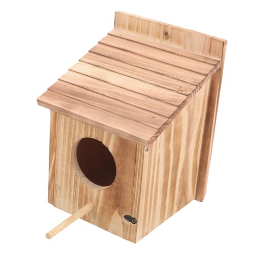 VERDANVERSE Vogelfütterungskäfig Garten Vogelhaus im Freien mit hängend Garten Nisthaus Tierkunstschmuck kleine Vogelversorgung Vogelnester für draußen Vogel Zuhause hölzern VERDANVERSE Vogelfütterungskäfig Garten Vogelhaus im Freien mit hängend Garten Nisthaus Tierkunstschmuck kleine Vogelversorgung Vogelnester für draußen Vogel Zuhause hölzern von VERDANVERSE