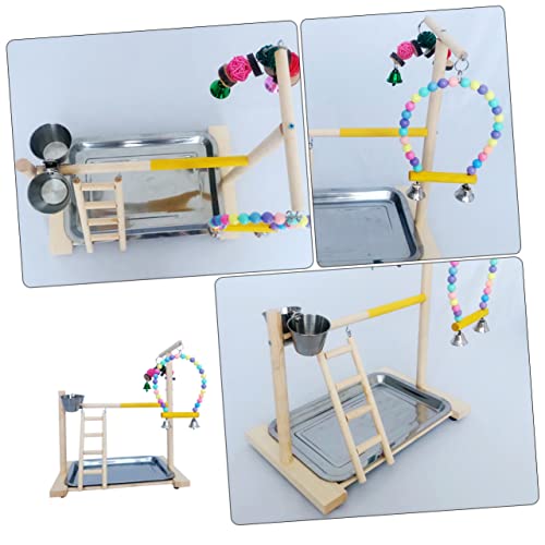 VERDANVERSE Vogelspielständer aus Langlebigem Holz Robustes Kletter und Trainingsspielzeug für Wellensittiche Papageien und Kleine Vögel Fördert Balance und Koordination Zufällige Farbe VERDANVERSE Vogelspielständer aus Langlebigem Holz Robustes Kletter und Trainingsspielzeug für Wellensittiche Papageien und Kleine Vögel Fördert Balance und Koordination Zufällige Farbe von VERDANVERSE