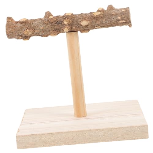 VERDANVERSE Vogelspielzeug Stand Tragbarer Tischvogelständer Aus Holz Für Papageien Und Sittiche Trainings Und Spielplatz Für Vögel Fördert Spiel Und Bewegung von VERDANVERSE