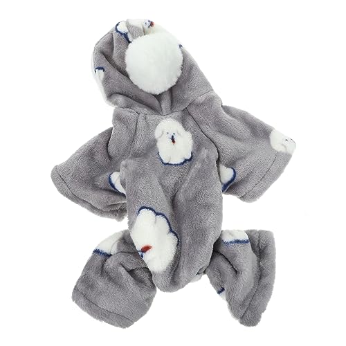 VERDANVERSE Winterjacke Für Hunde Graue Bequeme Und Warme Haustierkleidung Mit Kapuze Für Kleine Und Mittelgroße Hunde Für Kalte Tage Und Fotoshootings Waschbar Und Langlebig von VERDANVERSE