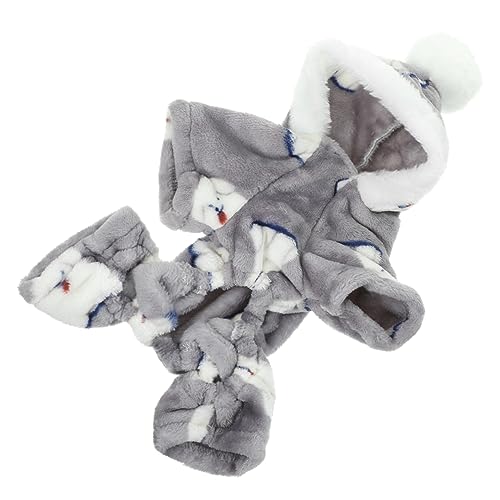 VERDANVERSE Warme Welpekleidung Kostüme für Hunde kalt Warmhaltende Hundekleidung thermischer Welpenmantel Weste Plüsch -Haustierkleidung warme Welpenkleidung Baumwolle Grau VERDANVERSE Warme Welpekleidung Kostüme für Hunde kalt Warmhaltende Hundekleidung thermischer Welpenmantel Weste Plüsch -Haustierkleidung warme Welpenkleidung Baumwolle Grau von VERDANVERSE
