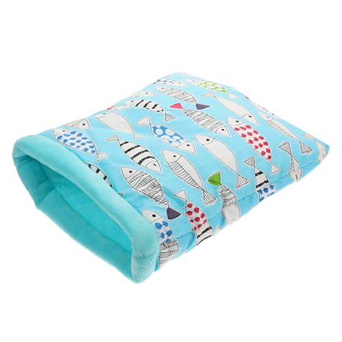 VERDANVERSE Warmer Kleintier Schlafsack aus Baumwolle Weiche Kuschelhöhle für Hamster Meerschweinchen und Zuckergleiter Kleines Tierbett für Kalte Wintertage Gemütlicher Rückzugsort und von VERDANVERSE