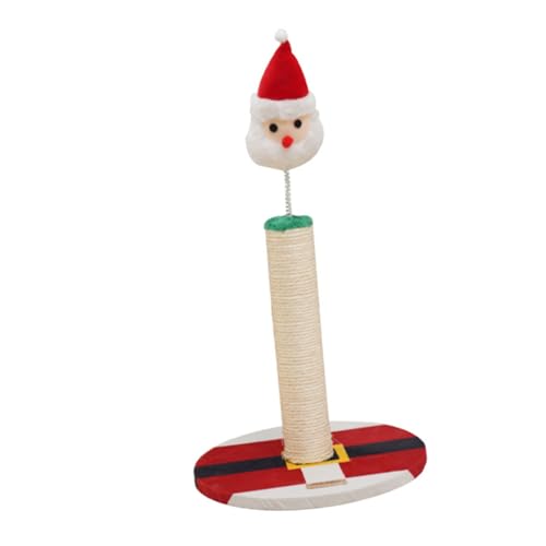 VERDANVERSE Weihnachtlicher Katzen Kratzbaum mit Robustem Sisal Komfortablem Kratzpfosten Klettern für Kätzchen Verschleißfest Sicher und für Indoor Katzen von VERDANVERSE
