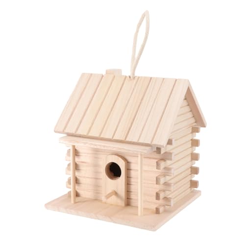 VERDANVERSE Zubehör für Vögel im Freien Käfige Nest Verschachtelung klein draußen hängen hängend Zucht vogelhaus Vogelkäfig aus Holz Vogelhütte Bett Dekoration für den hölzern Beige VERDANVERSE Zubehör für Vögel im Freien Käfige Nest Verschachtelung klein draußen hängen hängend Zucht vogelhaus Vogelkäfig aus Holz Vogelhütte Bett Dekoration für den hölzern Beige von VERDANVERSE