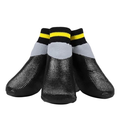 VERDANVERSE Winterschuhe Für Hunde wasserdichte Stiefelettensocken Anti-rutsch-Schuhe Gummisocken Regenstiefel Schwarz Schützt Empfindliche Ballen Vor Kaltem Boden Einfach Zu Tragen Verwenden VERDANVERSE Winterschuhe Für Hunde wasserdichte Stiefelettensocken Anti-rutsch-Schuhe Gummisocken Regenstiefel Schwarz Schützt Empfindliche Ballen Vor Kaltem Boden Einfach Zu Tragen Verwenden von VERDANVERSE