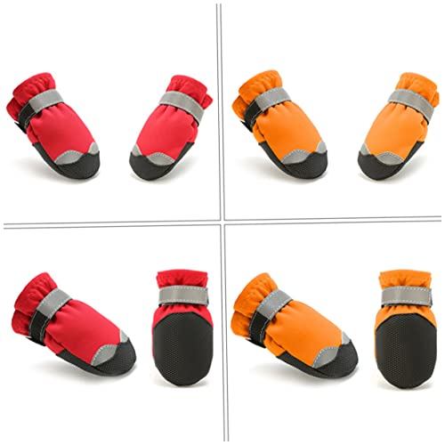 VERDANVERSE wasserdichte rutschfeste Hundeschuhe für Pfotenschutz im Winter Strapazierfähige Schneestiefel mit Reflektierender Sohle Pflegeleicht und Warm für Kalte Temperaturen von VERDANVERSE
