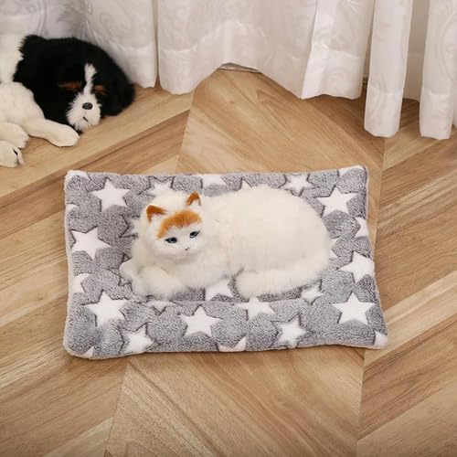 VERIMP Weiche Flanell Haustier Decke Pad Verdickte Haustier Fleece Bett Matte für Katze Sofa Kissen Halten Warm Katzen Schlafen Abdeckung Home Teppich von VERIMP