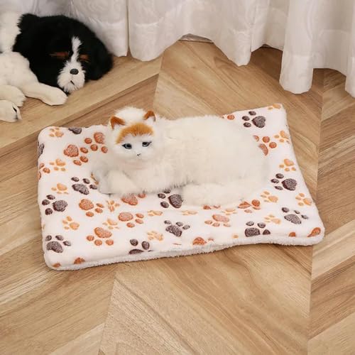 VERIMP Weiche Flanell Haustier Decke Pad Verdickte Haustier Fleece Bett Matte für Katze Sofa Kissen Halten Warm Katzen Schlafen Abdeckung Home Teppich von VERIMP