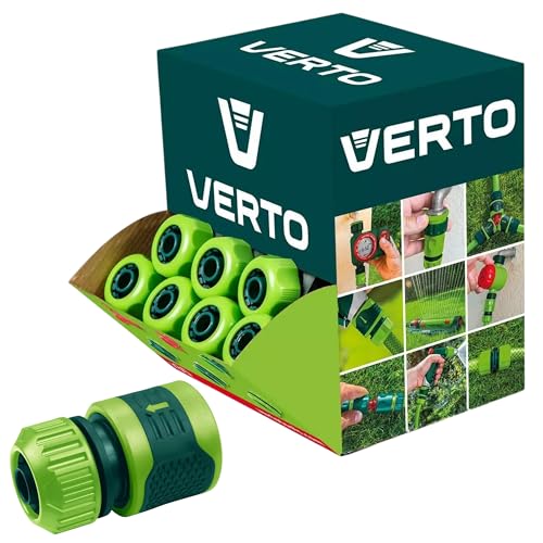 VERTO Schlauchverbinder aus Bimaterial 1/2" 30 Stück -Gartenschlauch Anschluss, Rutschfester Griff, einfache Montage, Verbinder - für die Gartenbewässerung, für die Garten Bewässerung VERTO Schlauchverbinder aus Bimaterial 1/2" 30 Stück -Gartenschlauch Anschluss, Rutschfester Griff, einfache Montage, Verbinder - für die Gartenbewässerung, für die Garten Bewässerung von VERTO