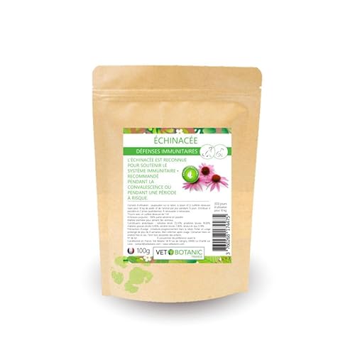 Echinacea, Immunabwehrkräfte für Hunde und Katzen, Echinacea, Pulver 100 g von VET BOTANIC