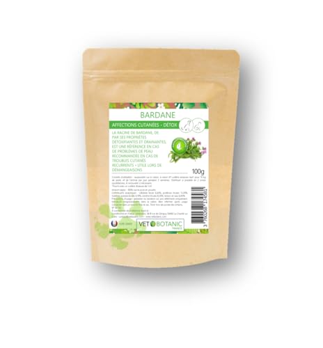 Klette für Hunde und Katzen, Hautunterstützung und Entgiftung, 100 g Vet Botanic von VET BOTANIC