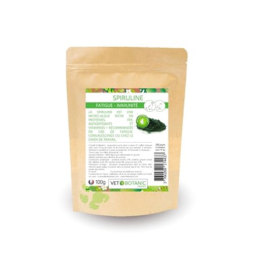 Spirulina, reines Algenpulver, stärkend und Conditioner, für Hunde und Katzen von VET BOTANIC