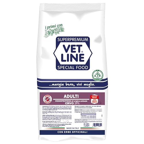 Vet Line Erwachsene Monoprotein Hirsch 26% Trockenfutter von VET LINE