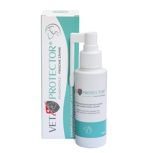 VET PROTECTOR - Professionell Dentalspray für Hunde & Katzen - Zahnspray für Hunde - Zahnsteinentfernung & Zahnpflege VET PROTECTOR - Professionell Dentalspray für Hunde & Katzen - Zahnspray für Hunde - Zahnsteinentfernung & Zahnpflege von VET PROTECTOR