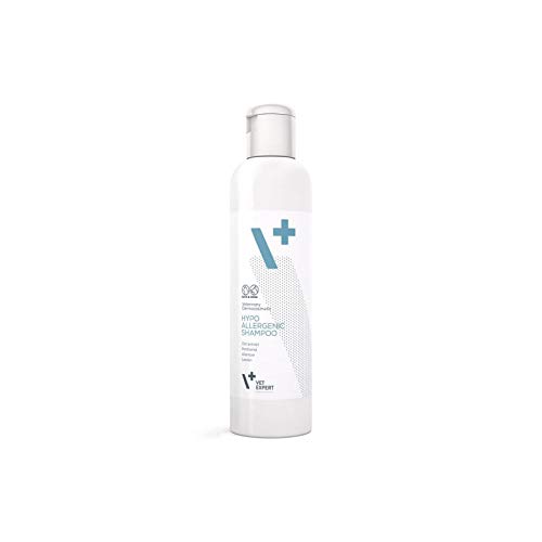 VETEXPERT Hypoallergenic Shampoo 250ml Dermokosmetisches TierpflegeShampoo mit empfindlicher Haut, Anfälligkeit für Reizungen, Gefühl, Tauschung oder Unverträglichkeit anderer Shampoo von VETEXPERT Hypoallergenic Shampoo 250ml