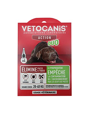 #VETOCANIS ACTION DUO 268 MG/80 mg Spot-On Lösung für große Hunde x4 #VETOCANIS ACTION DUO 268 MG/80 mg Spot-On Lösung für große Hunde x4 von VETOCANIS