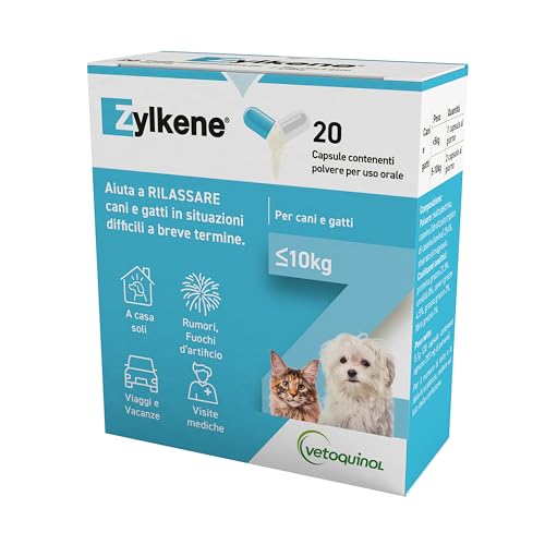 Zylkene Milk Flavor, 20 Kapseln für Hunde, 75 mg Vet von Vetoquinol