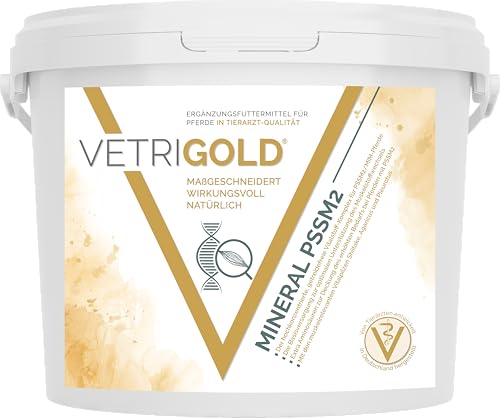 VETRIGOLD - VETRIGOLD Mineral PSSM2 (1,5 kg Pellet) | Mineralfutter für PSSM2 / MIM-Pferde | hoher Aminosäuren - Spurenelemente und Vitamine | Muskelstoffwechsel | mit Vitalpilzen von VETRIGOLD