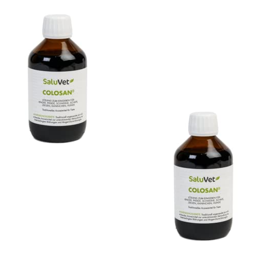 SaluVet ColoSan | Doppelpack | 2 x 250 ml | Arzneimittel für Pferde, Rinder, Schweine, Schafe, Ziegen, Kaninchen und Hunde | Bei Blähungen und Magen-Darm-Störungen von Saluvet