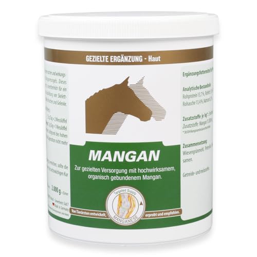 VETRIPHARM Mangan (800 Gramm) - für mehr Wachstum, Abwehr und Stoffwechsel I essenziell für Bildung der Skelettmuskulatur I Getreide- und melassefrei I stabilisiert die Knochen und Gelenke von Vetripharm
