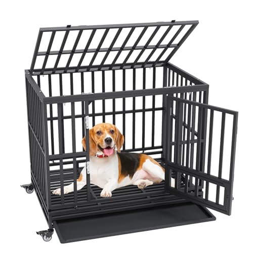 VEVOR Hundekäfig 107x77x94cm Hundebox aus Rostfreiem verzinktem Stahlrohr mit elektrostatischer Lackierung Hundegitterbox mit 3 Türen und Abnehmbarer Auffangschale Hundetransportbox Transportkäfig VEVOR Hundekäfig 107x77x94cm Hundebox aus Rostfreiem verzinktem Stahlrohr mit elektrostatischer Lackierung Hundegitterbox mit 3 Türen und Abnehmbarer Auffangschale Hundetransportbox Transportkäfig von VEVOR
