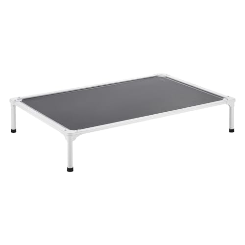 VEVOR erhöhtes Hundebett für große Hunde, tragbares erhöhtes Hundeliege mit Aluminiumrohr-Metallrahmen & atmungsaktivem Teslin-Netz, kühlendes Haustierbett XL (1250 x 830 mm) Grau von VEVOR