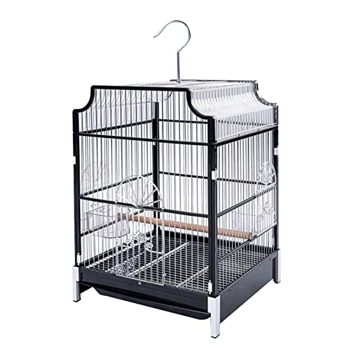 Vogelkäfig Schmiedeeisen Großer Flug Vogelkäfig für Sittich, Kanarienvögel, Finken, Papageien, Reisevogelkäfig Tierkäfige von VEXDOSLE