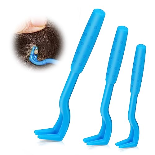 VFANDV Zeckenzange, Tick Hook Tick Remover for Dog, 3 Größen Set Zeckenhaken, Alternative zur Zeckenkarte, zeckenpinzette für Hunde, Schmerzfrei Zecken entfernen, Zeckenentferner für Haustier VFANDV Zeckenzange, Tick Hook Tick Remover for Dog, 3 Größen Set Zeckenhaken, Alternative zur Zeckenkarte, zeckenpinzette für Hunde, Schmerzfrei Zecken entfernen, Zeckenentferner für Haustier von VFANDV