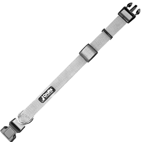 VFM/Crufts - Large Grey Nylon Collar for Dogs von VFM e-Store