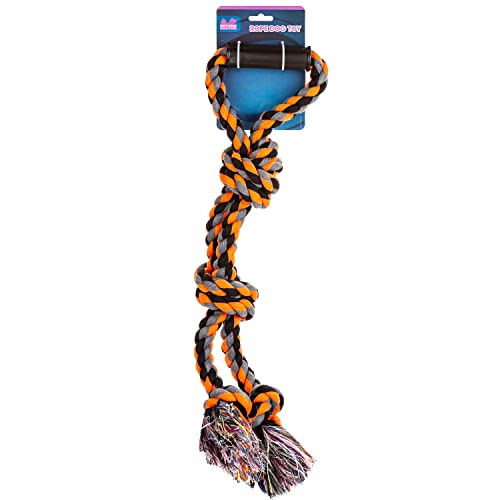 VFM - Orange Double Knot Rope Jumbo Dog Toy with Handle - Pet-Pro VFM - Orange Double Knot Rope Jumbo Dog Toy with Handle - Pet-Pro von VFM e-Store