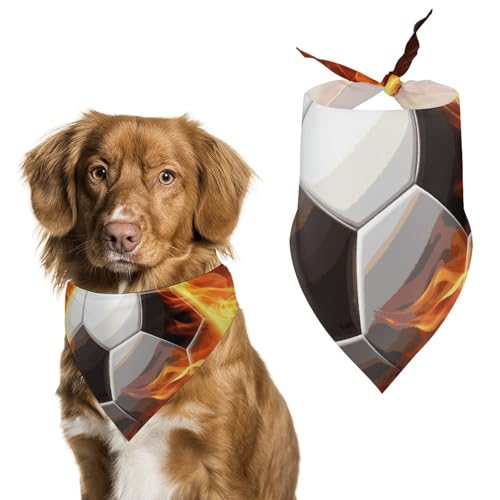 Hundehalstuch, dreieckig, waschbar, Polyester, niedliches Haustier-Bandana für mittelgroße und große Hunde, Welpen und Katzen von VFMKT